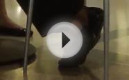 candid shoeplay at mall food court 001