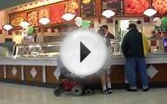 Handicapped person enjoying in the Mall, Cary NC
